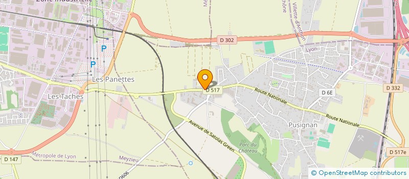 localisation de l'entreprise 3G2A  PUSIGNAN