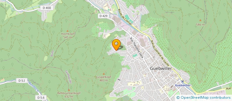 localisation de l'entreprise 3G2L  GUEBWILLER