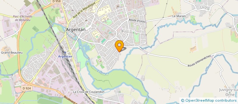 localisation de l'entreprise 3GBD à ARGENTAN