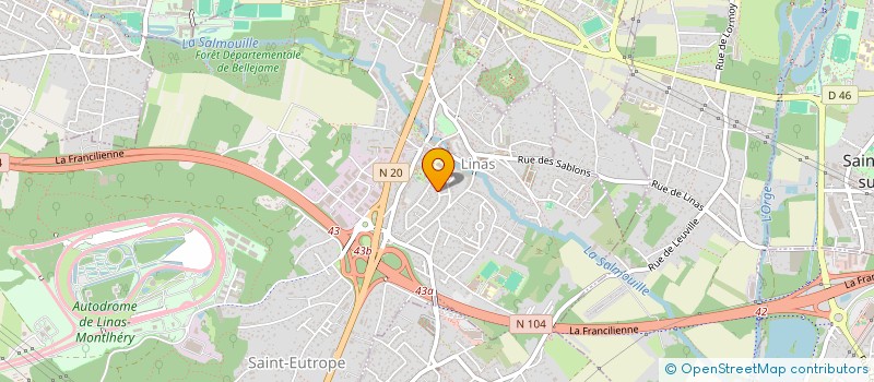 localisation de l'entreprise 3GI  LINAS