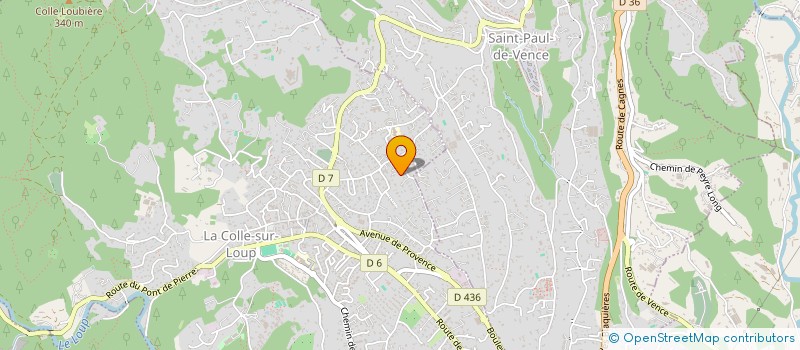 localisation de l'entreprise 3GM  LA COLLE-SUR-LOUP