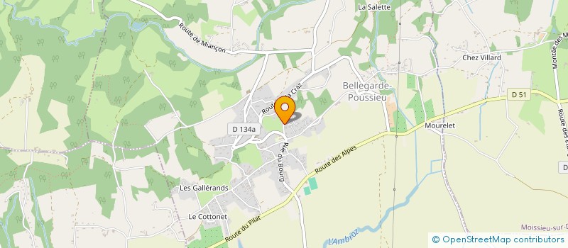 localisation de l'entreprise 3GP  BELLEGARDE-POUSSIEU