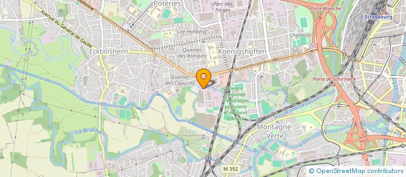 localisation de l'entreprise 3H  STRASBOURG