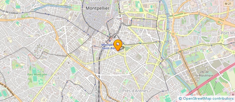 localisation de l'entreprise 3H à MONTPELLIER