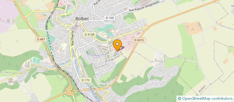 localisation de l'entreprise 3H-BTP  BOLBEC