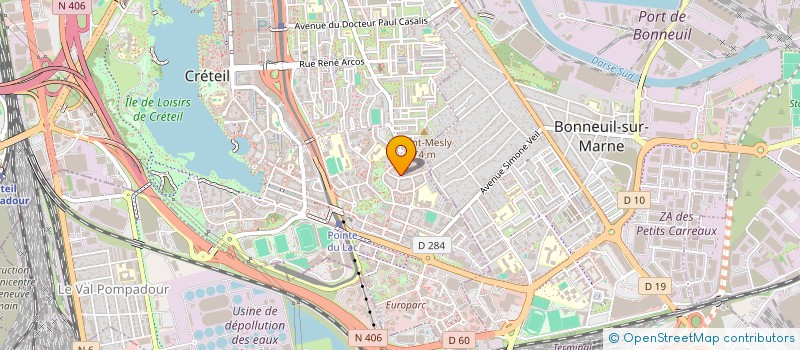 localisation de l'entreprise 3H CONCEPT  CRETEIL