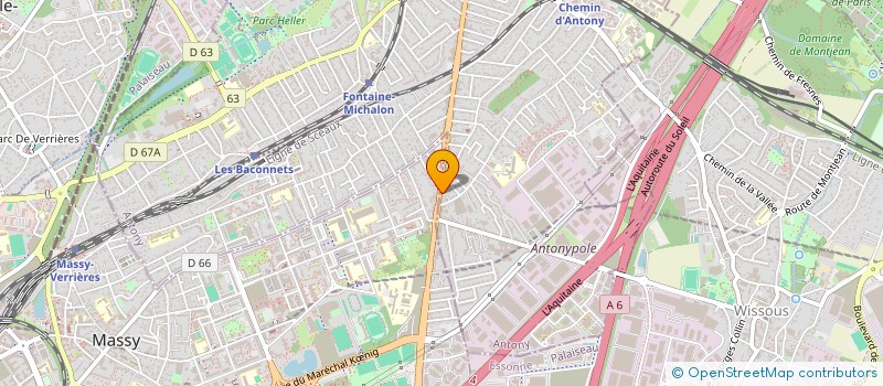 localisation de l'entreprise 3H GROUP  ANTONY