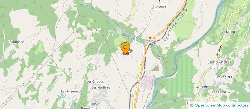 localisation de l'entreprise 3H IMMO  EMBRUN