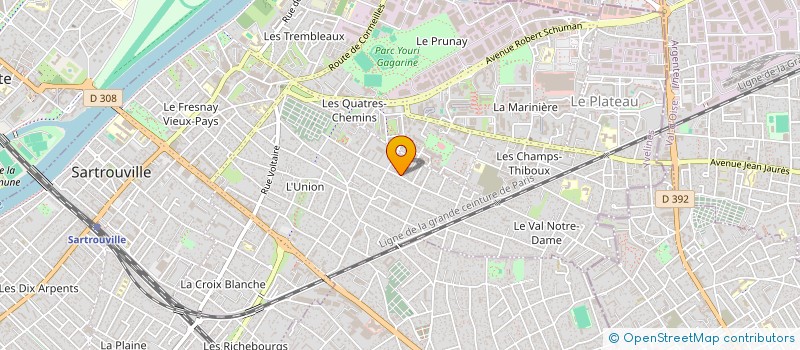 localisation de l'entreprise 3H IMMO  SARTROUVILLE