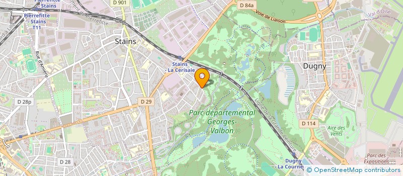 localisation de l'entreprise 3H IMMOBILIER à STAINS