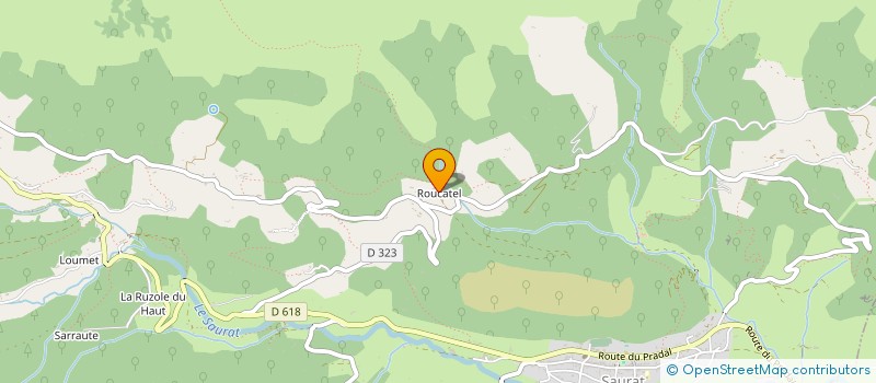 localisation de l'entreprise 3HB  SAURAT