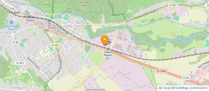 localisation de l'entreprise 3HPC  VIEUX-THANN