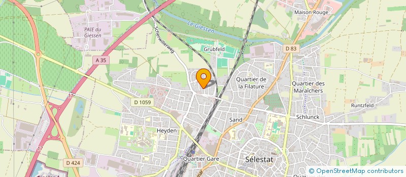 localisation de l'entreprise 3I  SELESTAT