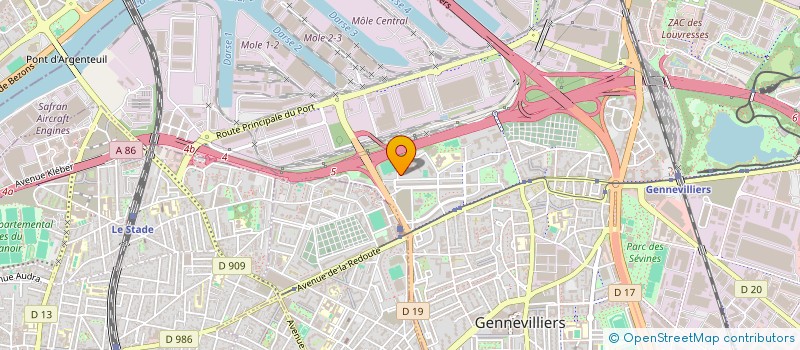 localisation de l'entreprise 3I à GENNEVILLIERS