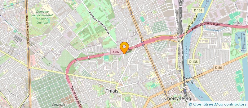 localisation de l'entreprise 3I  THIAIS