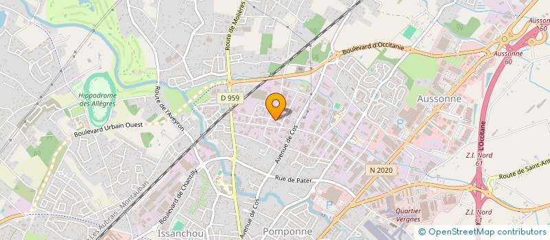 localisation de l'entreprise 3I - INGENIERIE ET INNOVATION INDUSTRIELLE à MONTAUBAN