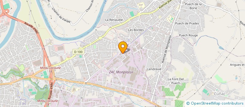 localisation de l'entreprise 3I-TECHNOLOGIES à ALBI
