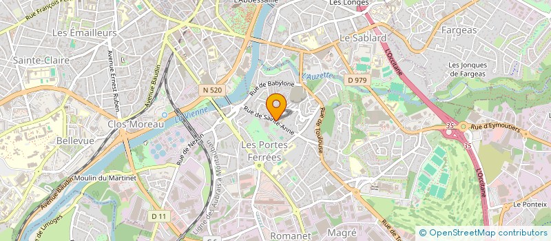 localisation de l'entreprise 3IL ENTREPRISE à LIMOGES