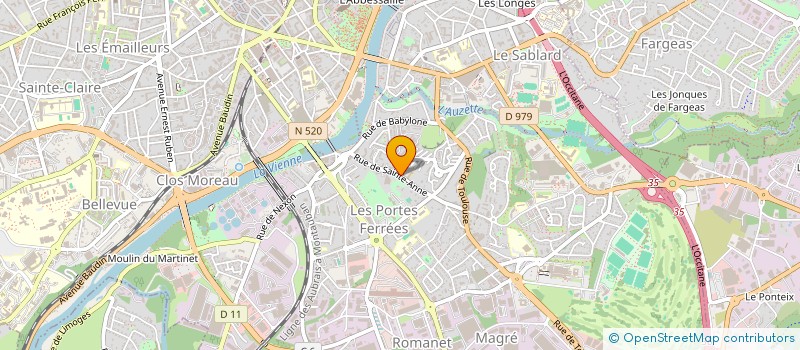 localisation de l'entreprise 3IL EXPERTISE à LIMOGES