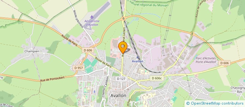 localisation de l'entreprise 3J à AVALLON