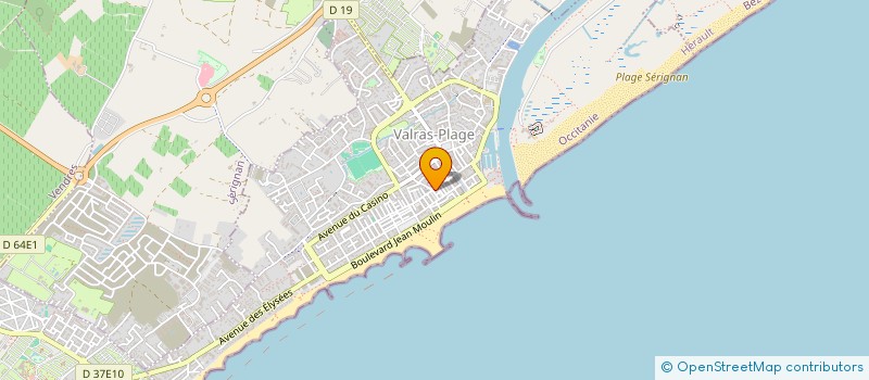 localisation de l'entreprise 3J  VALRAS-PLAGE