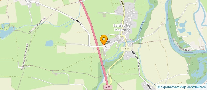 localisation de l'entreprise 3J  BOISSET-LES-MONTROND