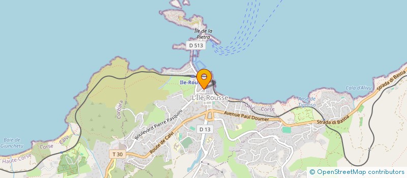 localisation de l'entreprise 3J à L'ILE ROUSSE