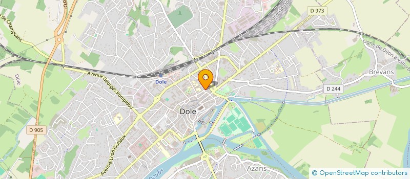 localisation de l'entreprise 3J à DOLE