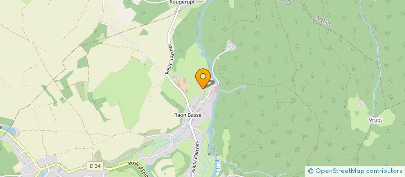 localisation de l'entreprise 3J  RAON-AUX-BOIS