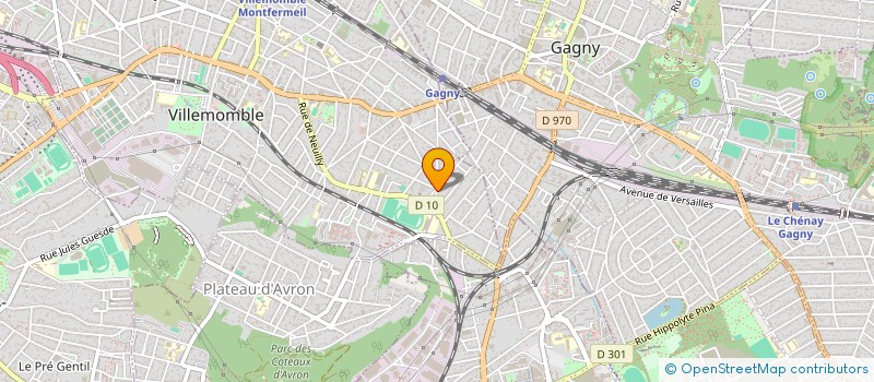 localisation de l'entreprise 3J  VILLEMOMBLE