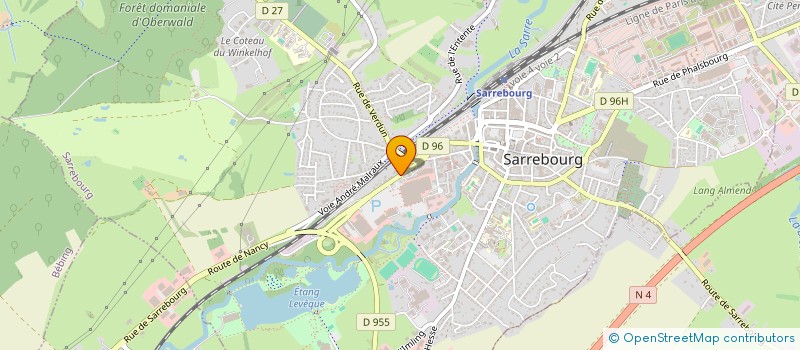 localisation de l'entreprise 3J AH à SARREBOURG