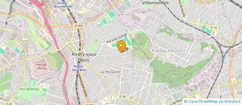 localisation de l'entreprise 3J CONSULTING  ROSNY-SOUS-BOIS
