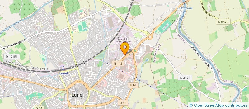 localisation de l'entreprise 3J ENVIRONNEMENT  LUNEL