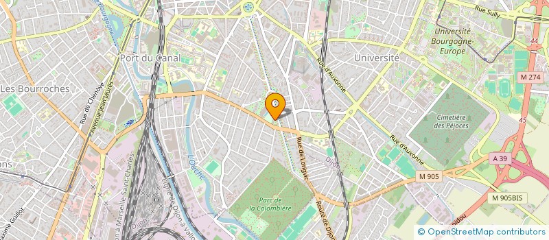 localisation de l'entreprise 3J-FB  DIJON