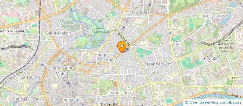 localisation de l'entreprise 3J PROPRETE à RENNES