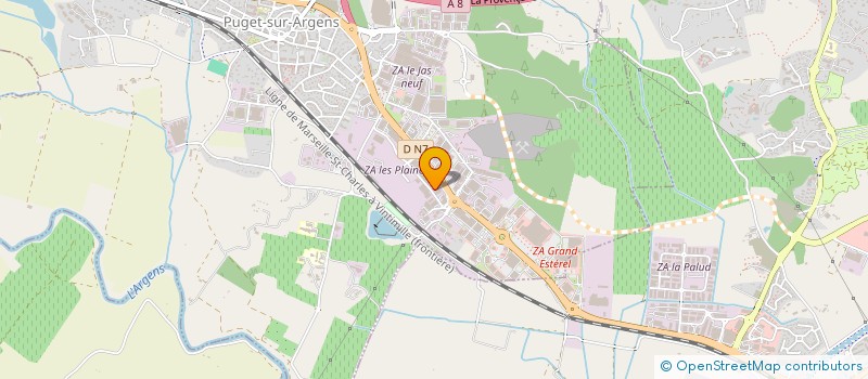 localisation de l'entreprise 3J2C PRESSING AUTO  PUGET-SUR-ARGENS