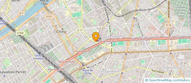 localisation de l'entreprise 3J2M à CLICHY