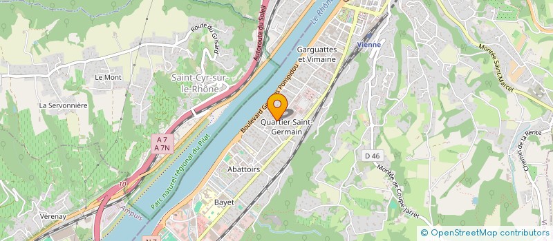 localisation de l'entreprise 3JC  VIENNE