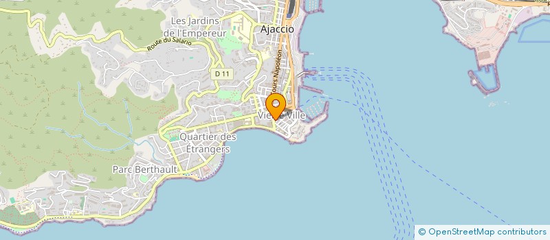 localisation de l'entreprise 3JF à AJACCIO