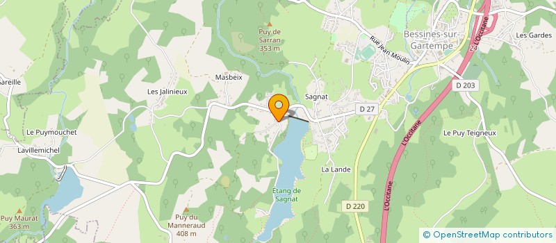 localisation de l'entreprise 3JL à SAINT-PARDOUX-LE-LAC