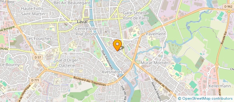 localisation de l'entreprise 3JP IMMO 53 à LAVAL