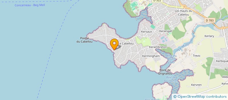 localisation de l'entreprise 3K  CONCARNEAU