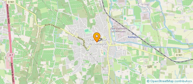 localisation de l'entreprise 3K  CHATEAUNEUF-DE-GADAGNE