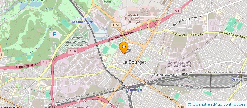 localisation de l'entreprise 3K à LE BOURGET