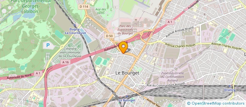 localisation de l'entreprise 3K GROUPE à LE BOURGET