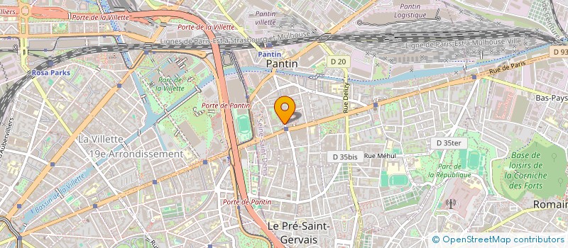 localisation de l'entreprise 3K INVEST  PANTIN