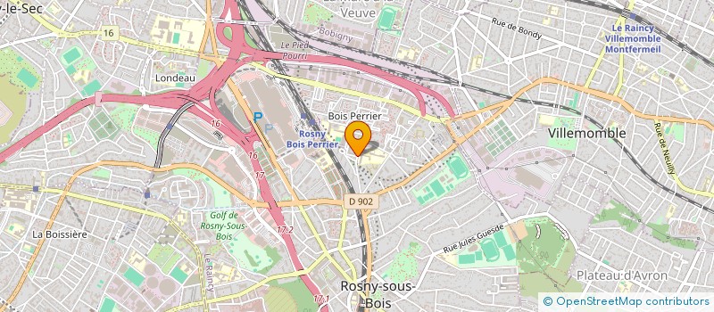 localisation de l'entreprise 3K ROSNY 2 à ROSNY-SOUS-BOIS