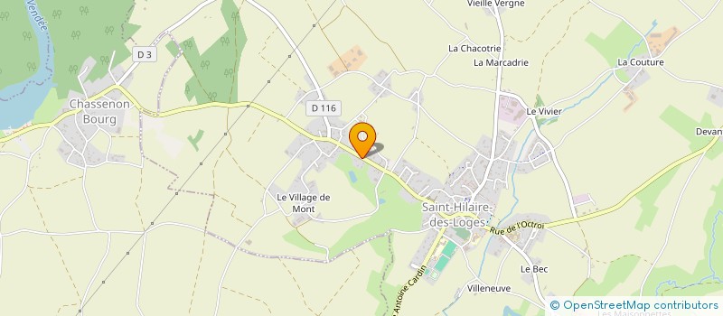 localisation de l'entreprise 3L  SAINT-HILAIRE-DES-LOGES
