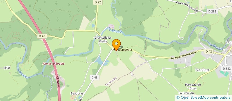 localisation de l'entreprise 3L  MONESTIER