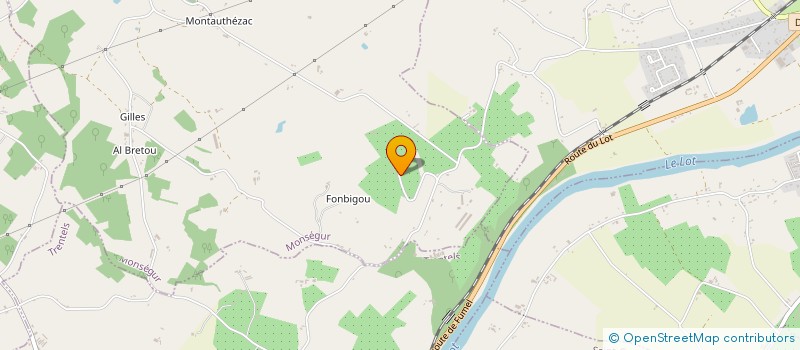 localisation de l'entreprise 3L  MONSEGUR